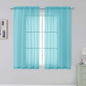 Simplebrand Rod Pocket Top Solid Voile Sheer Curtains by Simplebrand