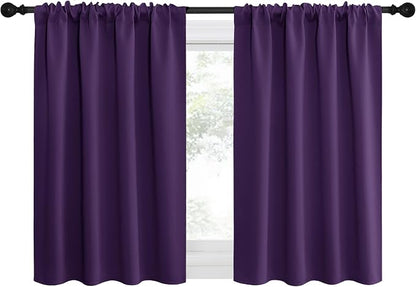 NICETOWN 2 Panels Blackout Curtains, Rod Pocket Thermal Insulated Drapes by NICETOWN