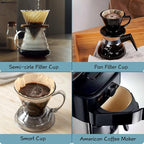 YQL #2 Cone Coffee Filter, 200 Count Coffee Filters 2 Cone Paper, Unbleached Disposable Coffee Filters Fit for Drip Coffee Maker