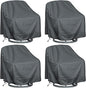 Outdoor Swivel Lounge Chair Cover 4 Pack, Waterproof Heavy Duty Outdoor Chair by HI%C2%B7%C2%B7%C2%B7YOURCOVER