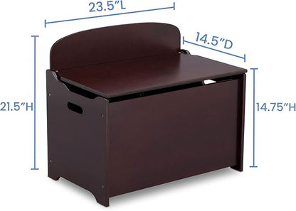 Delta Children MySize Deluxe Toy Box, Dark Chocolate - Image 5
