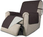 Easy-Going Reversible Couch Cover, Recliner 19 in, Chocolate/Ivory | Machine by Easy-Going