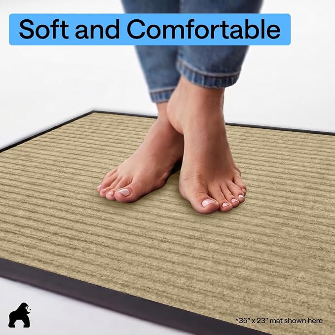 GORILLA GRIP Waterproof Traffic Guard Door Mat, Indoor Outdoor Heavy Duty - Image 8
