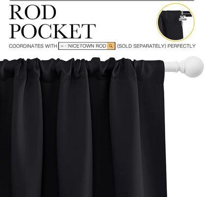 NICETOWN Black Out Window Curtains - Image 3