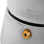 London Sip Stainless Steel Stovetop Espresso Maker Moka Pot Italian Coffee Percolator, Matte Black, Small (5.07 oz)