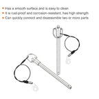 UXCELL 1 Pcs Quick Release Pin, 3/8" x 4" (Dia. x L), Stainless Steel, Silver