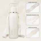 BJPKPK Insulated 50oz Thermos Dishwasher Safe Water Bottle with Lid and Carry Handle Stainless Steel Water Bottles for Outdoor Sports,Beige