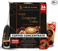 Caffè di Artisan Liquid Coffee Pods – Premium Single-Serve Coffee for Cold Brew concentrate, Iced Coffee & Hot Coffees – Machine-Free, Eco-Friendly, Ready in Seconds. Rich; Vilasita with Frother; Arabica; Medium Dark Roast – 24 Count