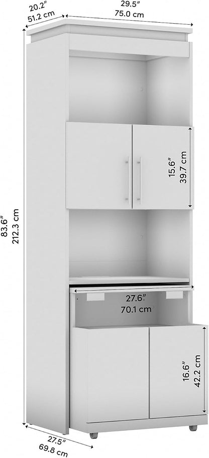 Bestar Orion Tall Storage Cabinet - Image 3