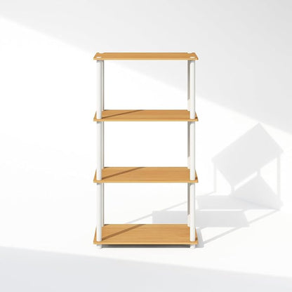 Furinno Turn-N-Tube Book Shelf, 4-Tier Bookshelf, Bookcase - Image 8