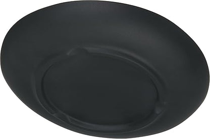 Carlisle FoodService Products Ridge Reusable Plate Salad Plate, Rimless Plate for Home and Restaurant, Melamine, 9 Inches, Slate