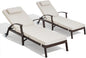 Outdoor Chaise Lounge Chairs Set of 2 by Unknown