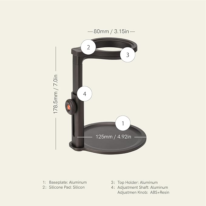 OutIn Fino Portable Electric Coffee Grinder, Coffee Stand