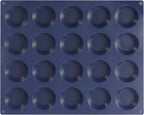 Silicone Tart Mold for Baking, Mini Tart Pan, 2 Inch Mini Pie Pans for Mince Pie, Fruit Pie, Blue (1, 2 INCH)