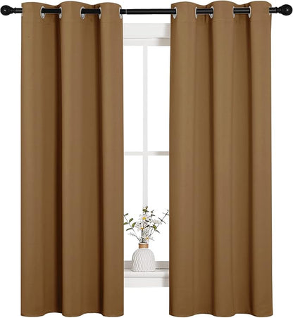 NICETOWN Sleek Blackout Curtains 63 inches Length - Image 2