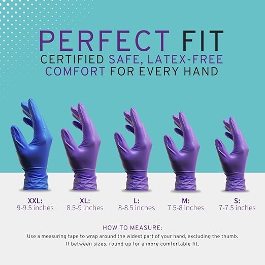 SafeWay Nitrile Gloves, 4000 Ct, 2X-Large, Powder-Free, Latex-Free, All-Purpose, Professional Disposable Gloves with Textured Fingertips for Medical Use, Food Prep, Cleaning, Tattoo & More