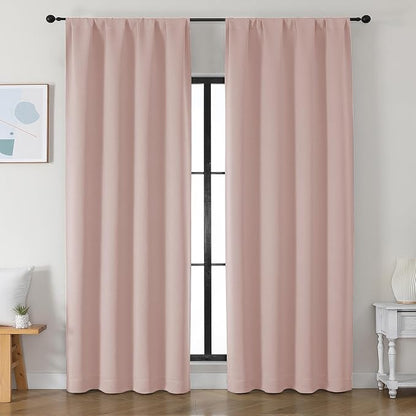 Simplebrand Ava Blush Blackout Curtains by Simplebrand