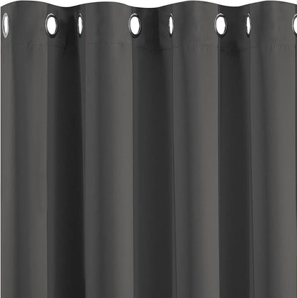 Yakamok Room Darkening Curtains 52x72 inch Length Charcoal Grey-Living Room | 2 by Yakamok