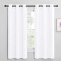 NICETOWN White Samll Window Blackout Curtain Panels, 50% Light Blocking Curtains by NICETOWN