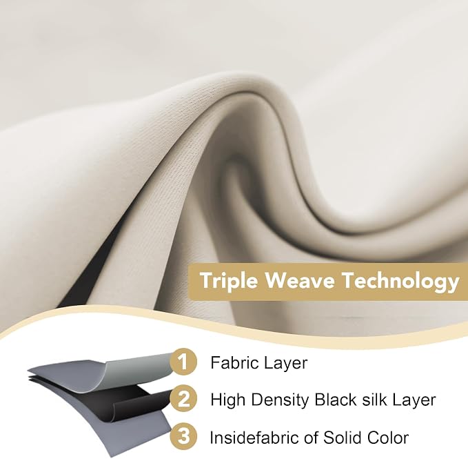 H.VERSAILTEX Thermal Insulated Blackout Window Panels Microfiber - Image 3