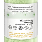 Bakell - Leaf Green Tinker Dust (4g, 1x Mini Spray Pump) Edible Glitter for Food, Desserts, and Beverages!