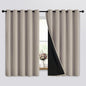 SimpleHome Natural 100% Blackout Curtains Room Darkening Living Room 63L | by SimpleHome