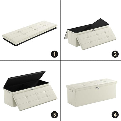 ENGPOW Storage Ottoman, Fireproof Folding Bench - Image 7