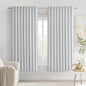 MIULEE Greyish White Back Tab Blackout Curtains 52x63 Inches Long 2 Panels | by MIULEE