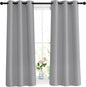NICETOWN Blackout Silver Grey Curtains 48 inch Length by NICETOWN