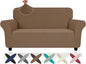 ZNSAYOTX Super Stretch Loveseat Covers, New Striped Love Seat Slipcover by ZNSAYOTX