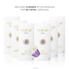 Piu Bello Roga Espresso Coffee Pods for Nespresso Original Machines – Compatible Capsules Pack – Rich & Balanced Taste – Strong Italian Espresso Flavor – Kosher Certified (60 Count, Single Flavor)