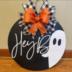 Halloween Stencils for Painting on Wood 12inch Round Halloween Stencil Hocus Pocus Ghost Templates for Wood Fabrics Door Wreath DIY Crafts Decor