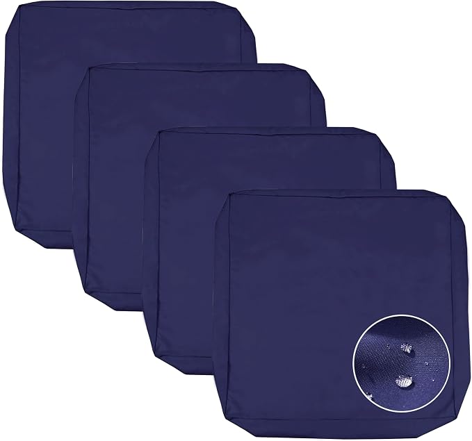 Sqodok Patio Cushion Cover 22x20 inch, Outdoor Seat Cushion Slip Cover by Sqodok