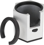 Espresso Tamping Station, Coffee Portafilter Holder, Aluminum Alloy Stand for Most 51mm, 53mm, 54mm, 58mm Coffee Portafilter (Hexagon,Silver)