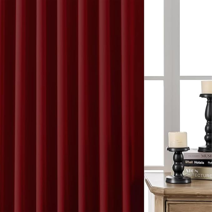 Joydeco Blackout Curtains 108 Inches Long, Thermal Insulated Black Out Curtains - Image 6