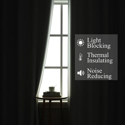 Lilac and Greyish White Ombre Blackout Curtains - Image 3