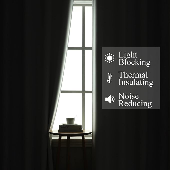 Lilac and Greyish White Ombre Blackout Curtains Living Room 84 Inches Long | - Image 3
