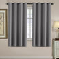H.VERSAILTEX Ultra Soft and Thick Blackout Bluish Gray Curtains by HVERSAILTEX