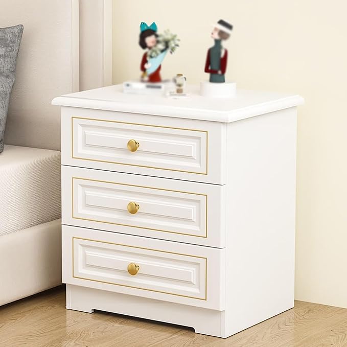 FEELIN NightStand/Sofa Table Light Luxury Solid Wood Bedside Table, Simple Home - Image 5