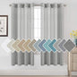 H.VERSAILTEX Linen Sheer Curtains 72 Pair Set Linen Textured Semi-Sheer by HVERSAILTEX