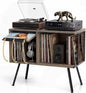 Faesun Flip Top Record Player Stand, Large Turntable Stand Holds up to 150+ by Faesun