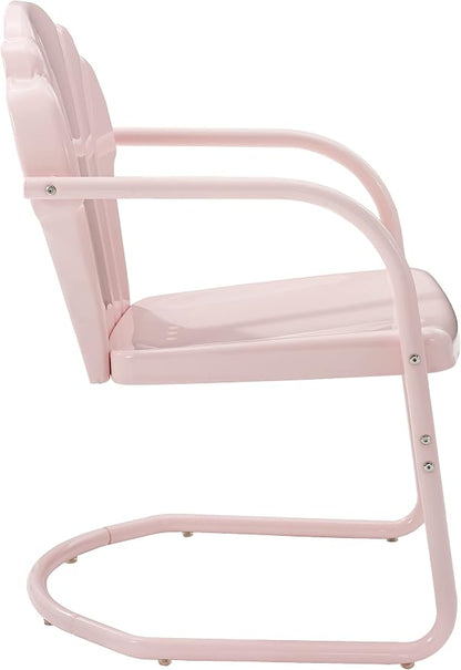 Crosley Furniture Tulip 2-Piece Outdoor Chair Set, Retro Metal Patio Chairs - Image 5