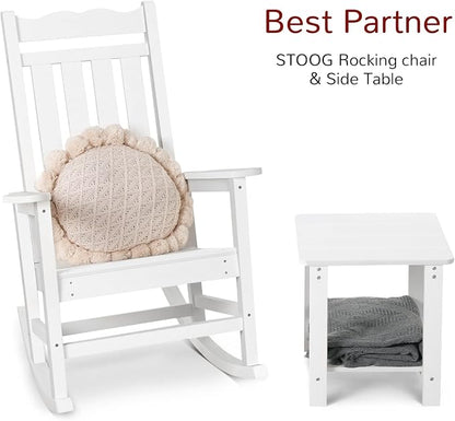 Stoog Outdoor Rocking Chairs Set of 4, All-Weather Resistant Porch Rocker - Image 7