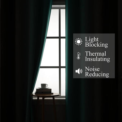 Brown and Teal Ombre Blackout Curtains - Image 3
