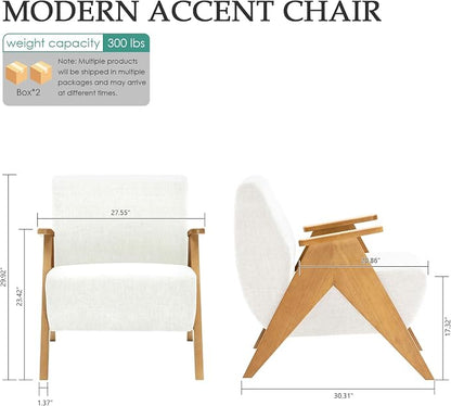 Home Accent Chair Mid Century Modern Accent Chair - Image 2