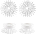 4 Pack Soap Dispensing Palm Brush Refills, Palm Brush Replacement Head, Palm Brush Refill Head, Palm Brush Refill for OXO Good Grips Soap Dispensing Palm Brush