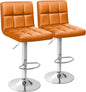 Homall Bar Stools Modern PU Leather Adjustable Swivel Barstools, Armless by Homall