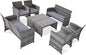 Tangkula 8 Pieces Patio Wicker Conversation Furniture Set, Patiojoy Sofa & by TANGKULA
