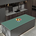 47.3''x23.6''(120cmx60cm) Extra Large Silicone Mat for Kitchen Counter, Heat Resistant Countertop Protector, Non-Slip Waterproof Kitchen Island Mat, Easy to Clean, Green