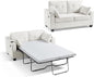 Full Size Pull Out Sleeper Sofa Bed, 2-in-1 Convertible Chenille Pull Out Couch by CHICHOUSE